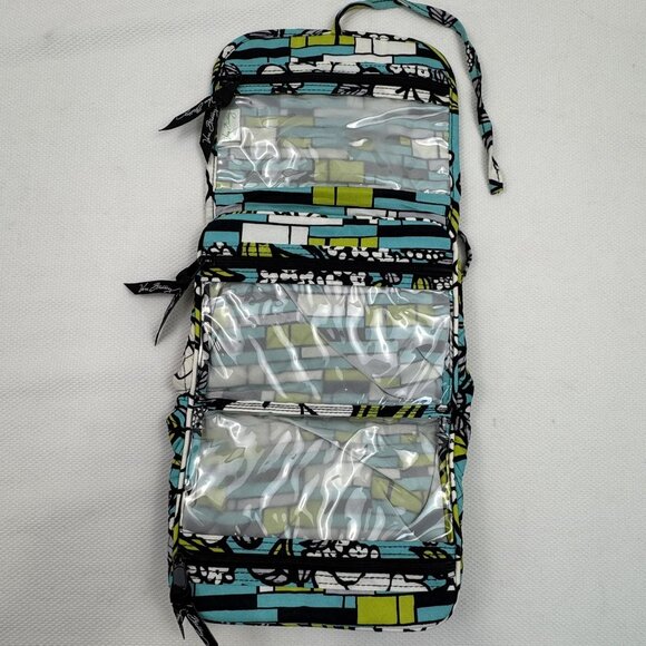 Vera Bradley Handbags - Vera Bradley Island Blooms Hanging Travel Organizer Tri-Fold Blue Floral Retired